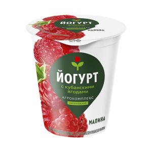 Йогурт Кубанская малина 3,5% Агрокомплекс 300гр