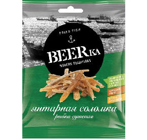 BEERka Рыбка янтарная соломка 25гр