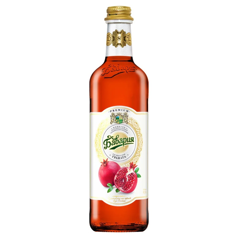 БАВАРИЯ газ напиток ба Премиум Гранат 05л стекло газ 90₽
