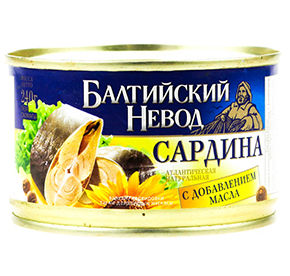 Сардина 240 г Балтийский невод с доб масла ж/б