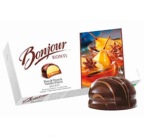 Десерт Bonjour Konti со вкусом Груша с французской ванилью 232гр