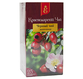 Чай черный Краснодарский с шиповником 25 пакетиков