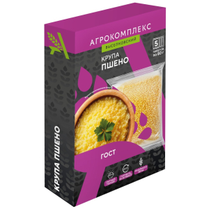 Крупа пшено Агрокомплекс в варочных пакетах 400гр
