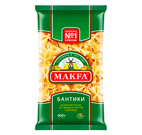 Макфа 400г Бантики мак издел 1х20