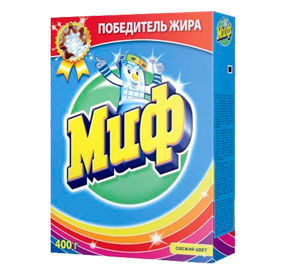 Стиральный порошок 400 г МИФ Свежий цвет автомат к/уп