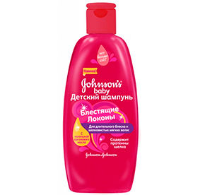 Детский шампунь для волос 300 мл JOHNSON'S Блестящие локоны п/фл