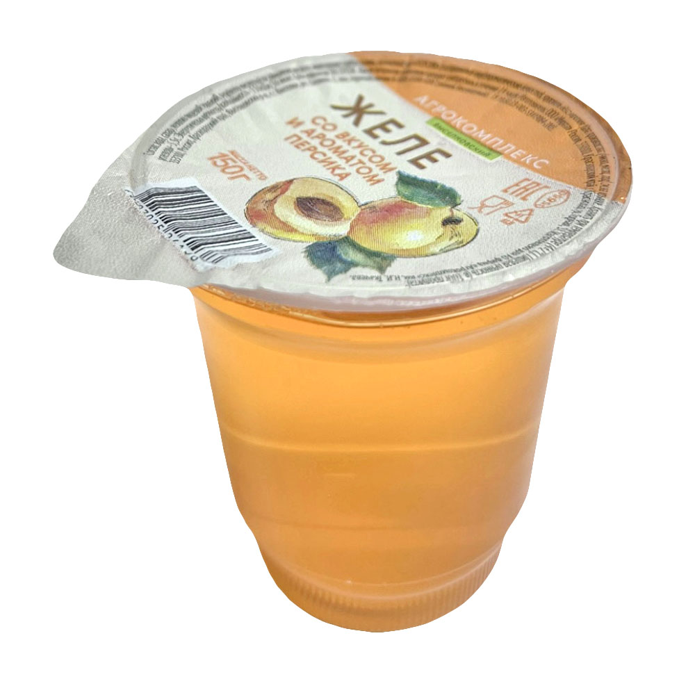 Желе со вкусом и ароматом персика Агрокомплекс 150гр 33₽