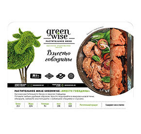 Филе растительное со вкусом говядины Greenwise 200гр