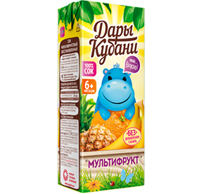 Нектар Дары Кубани Мультифрукт 0,2л