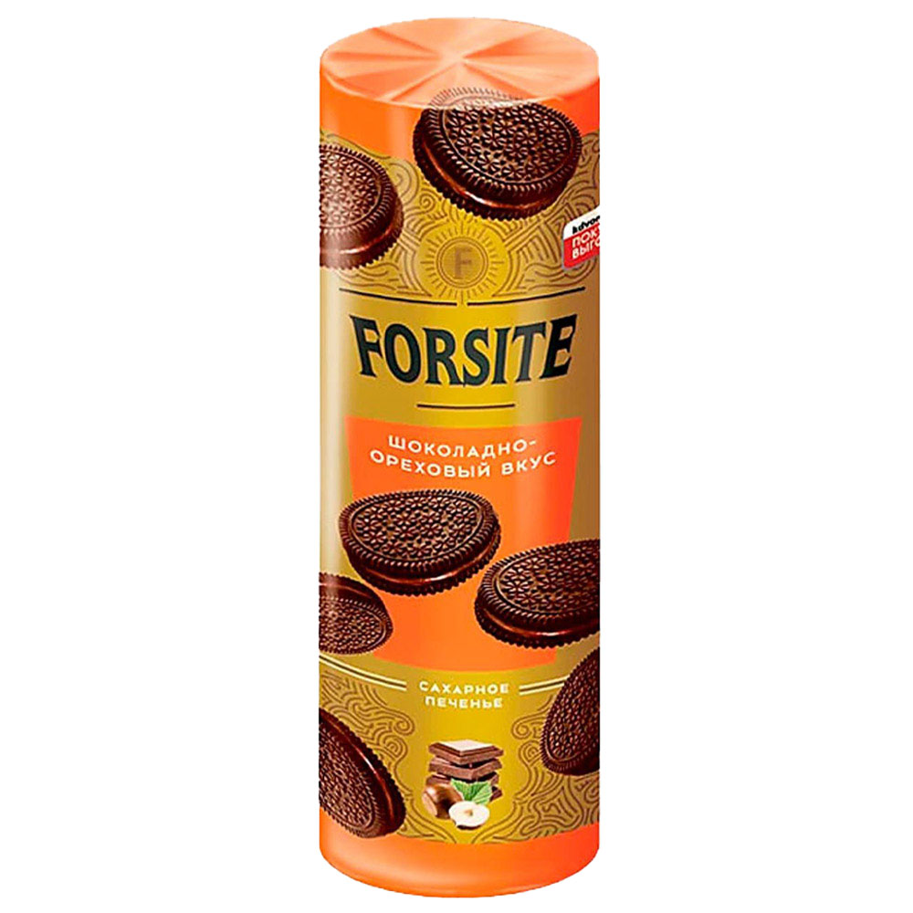 Печенье Forsite Шоколадно-ореховый сэндвич 220гр 120₽