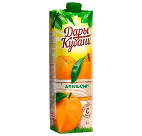 Нектар 1л Дары Кубани Апельсин 1/12