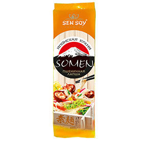 Лапша Sen Soy пшеничная SOMEN м/уп 300г