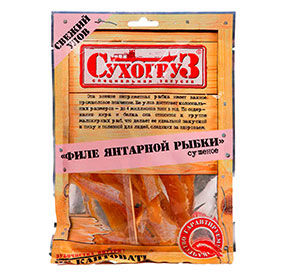 Янтарная рыбка 70 г Сухогруз филе м/уп