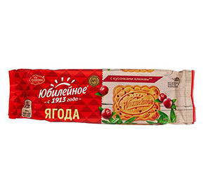 Печенье Юбилейное со вкусом клюквы 112гр