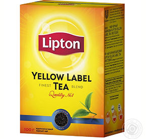 Чай Липтон черный листовой 100гр