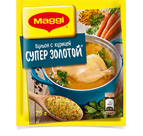 Бульон куриный магги супер золотой в гранулах 75гр