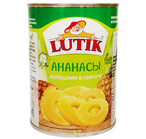 Ананасы Лютик шайба ж/б 580мл 