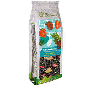 Чай Teaco черный Клубника с розмарином и шишками 100гр