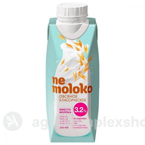 Напиток овсяный Ne moloko классический 3,2% тетра/пак 250мл