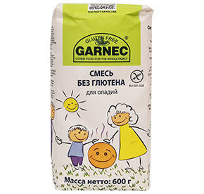 Смесь для оладий без глютена Гарнец 600гр