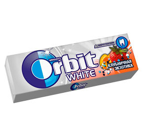 Жевательная резинка Orbit Белоснежный Клубничная экзотика драже 13,6гр