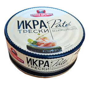 Икра деликатесная люкс трески Pate пастерелизованная 90гр