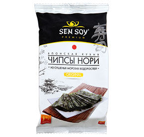 Чипсы Нори Sen Soy из морской капусты Original 4,5гр