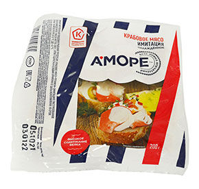 Крабовое мясо Аморе 200гр