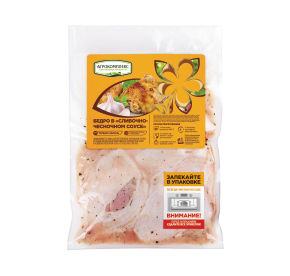 Бедра ЦБ крупнокусковые маринованные в Сливочно-чесночном соусе охл. (весовые)