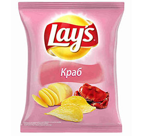 Чипсы картофельные LAYS Краб 40гр