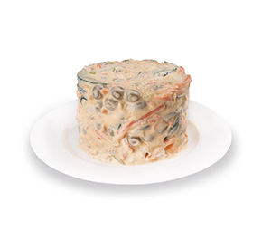 Салат Из копченой курицы с корейской морковью 1 кг 