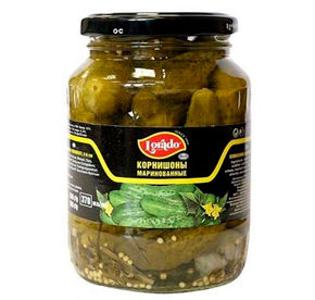Lorado маринованные корнишоны 3-6см ст/б 370мл