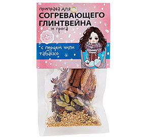 Приправа Домашняя кухня для глинтвейна и грога с перцем чили табаско м/у 30г