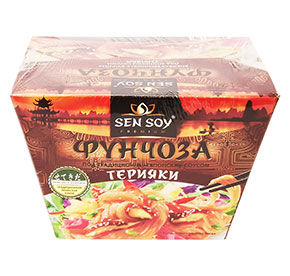 Готовые обеды Sen Soy Вермишель ФУНЧОЗА под ТЕРИЯКИ японским соусом к/уп 125г