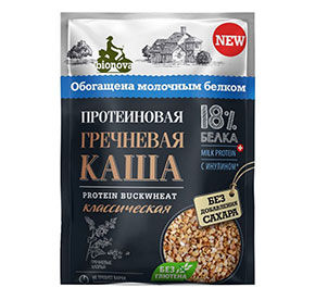 Каша протеиноваягречневая классическая быстрого приготовления 40г Bionova