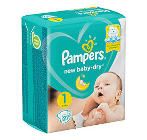 Подгузники Pampers Active Baby Newborn 1 2-5кг 27шт