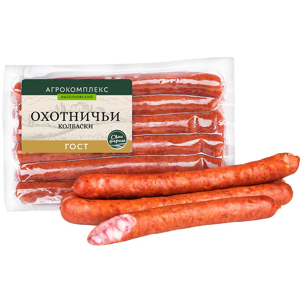 Колбаски пк Охотничьи 1 кг Медвёдовские традиции 930₽