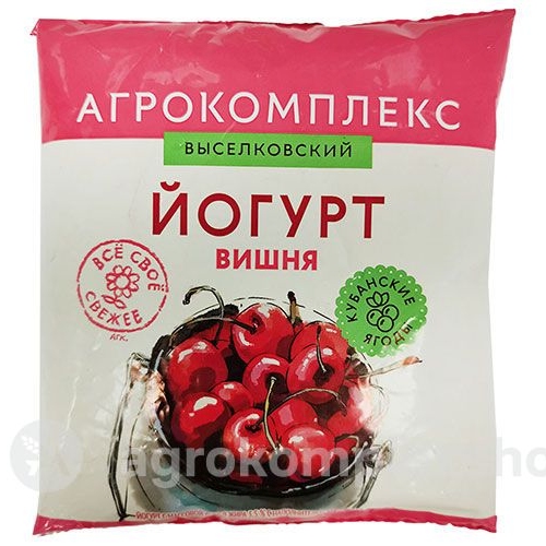Йогурт Кубанская вишня 3,5% Агрокомплекс 500гр