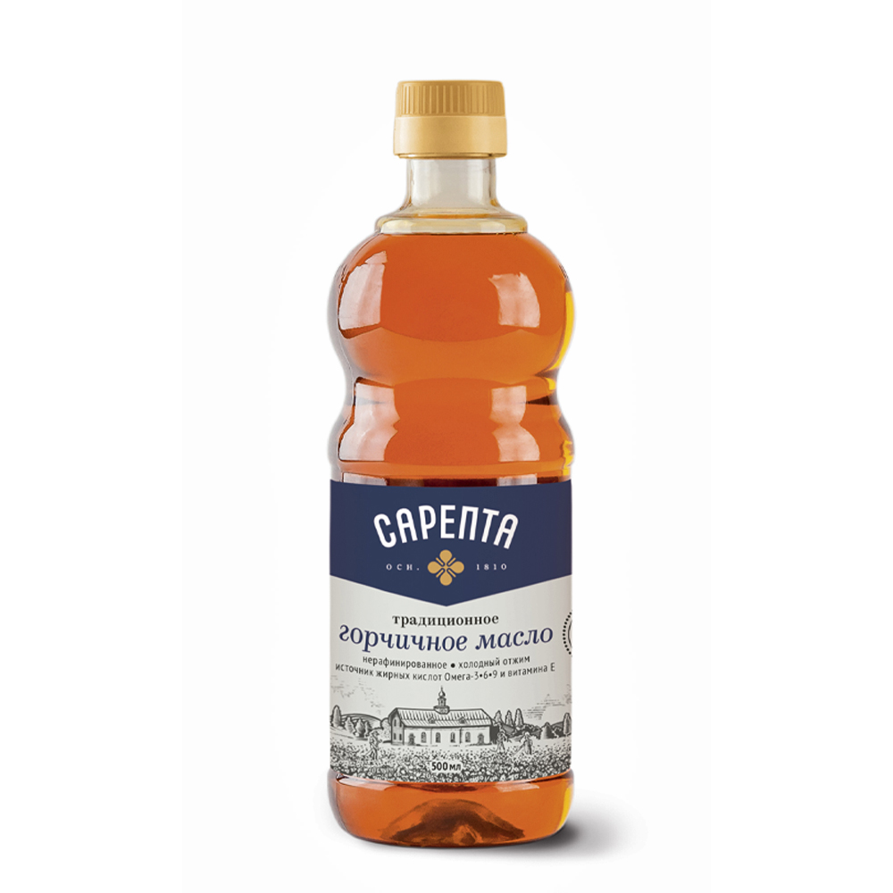 Масло горчичное Сарепта нерафинированное 500мл 140₽