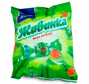 Конфеты "Живинка" вкус арбуз 250г