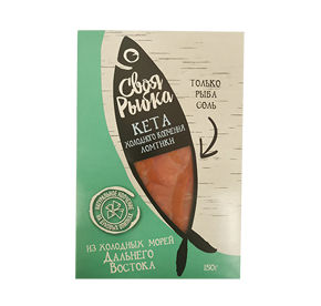 Кета нарезная ломтиками х/к Своя рыба 150гр