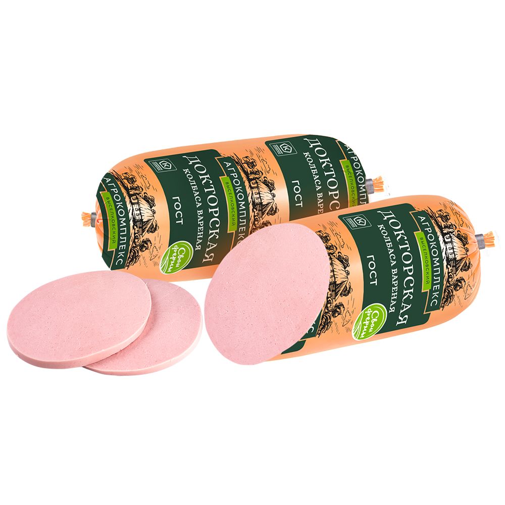 Колбаса вареная Докторская категории А 1кг Агрокомплекс 700₽