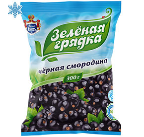 Ягоды Черная смородина замороженная Зеленая грядка 300гр