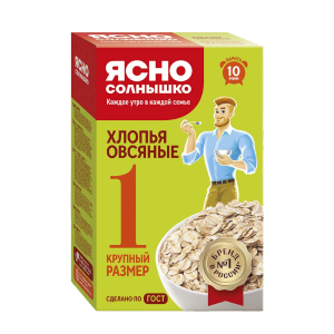 Хлопья овсяные крупные №1 500гр