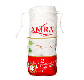Диски ватные Amra круглые м/уп 80шт