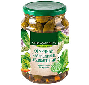 Огурчики маринованные Деликатесные 720гр