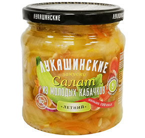 Салат Летний из молодых кабачков Лукашинские 430гр