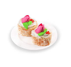 Пирожное Бисквитное со сливочным кремом 150гр