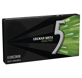 Жевательная резинка 5 Electro Свежая Мята 15,6гр