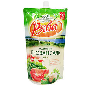 Майонез Ряба Провансаль 67% 400г дойпак